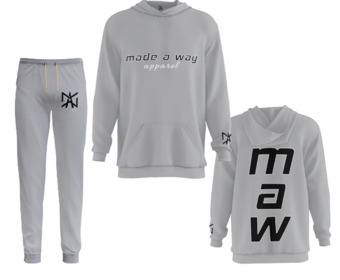 GREY UNISEX SWEATSUITS Made A Way Apparel